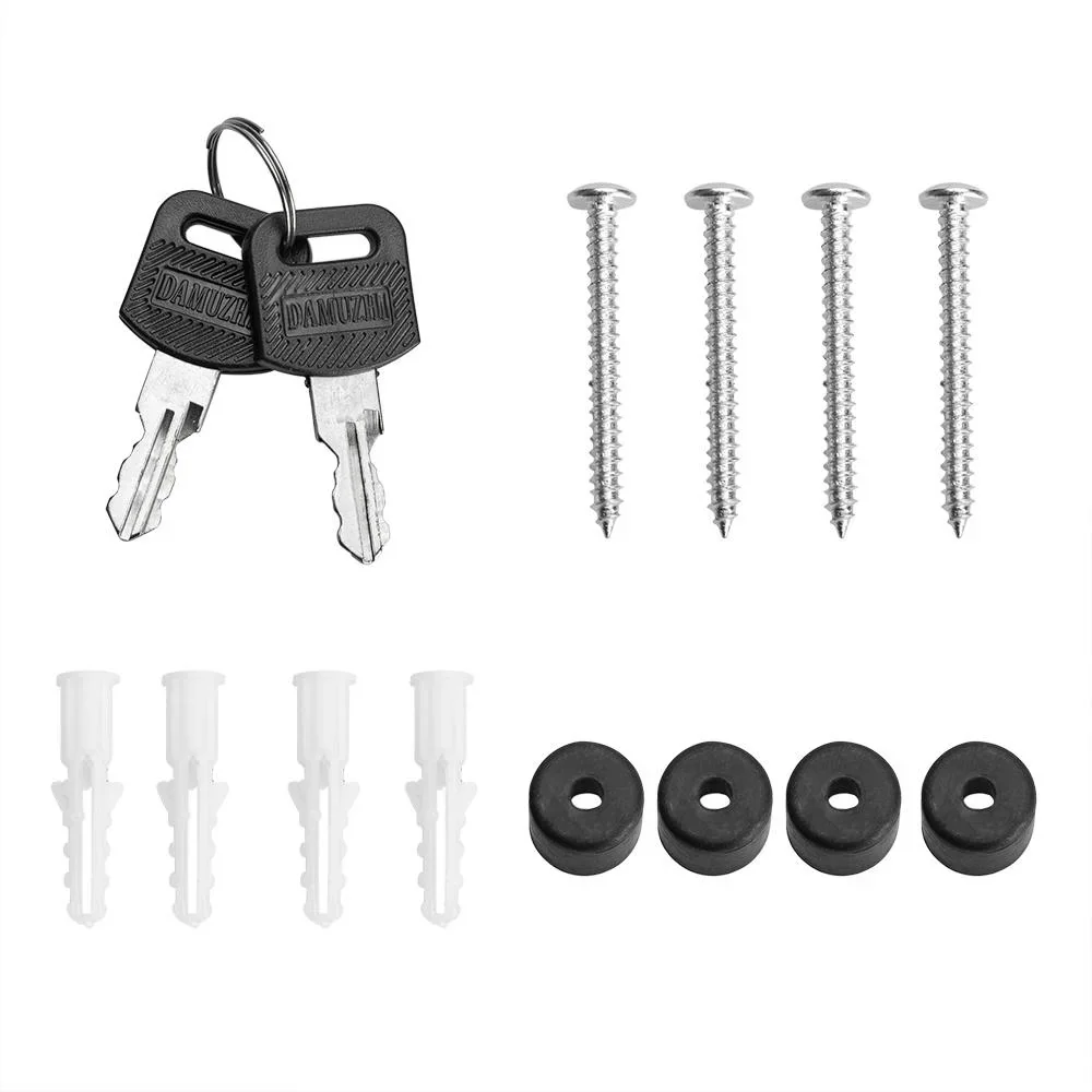 Briefkasten mit Zeitungshalter weiß 30,5x8,5x33,5cm - 7