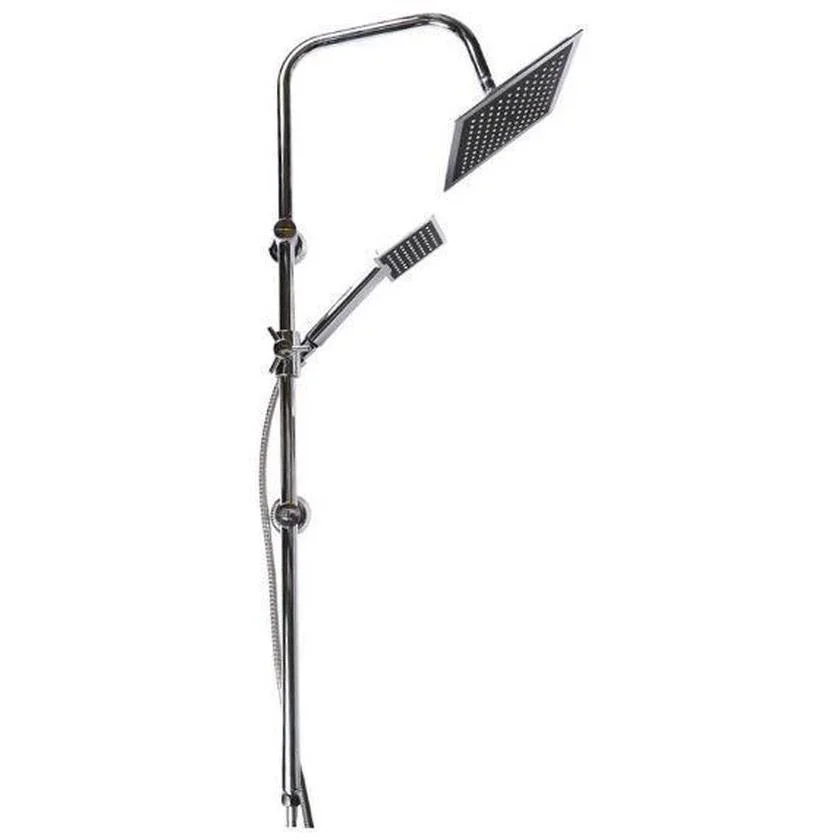 Bad & Dusche Rainshower + Handbrause (quadratisch) INKLUSIVE Duschablage - 3