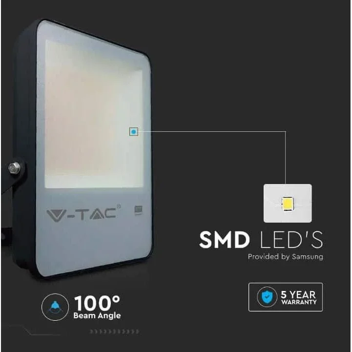 VT-32 LED-Flutlicht - 30 W - 4100 Lm - 4000K - schwarz - Extra effizient - 4