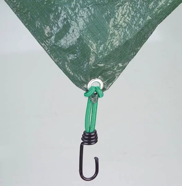Spar-Set Abdeckplane, PE, 4 x 6 m + Gummispanner, 6 Stück - 2