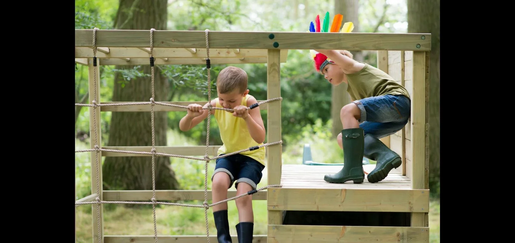 Holz Kletterwürfel, Outdoor-Kletterwürfel, Kinder, Kletterwand, Kletternetz, Monkey Bar, Trapezstange, Rutsche - 8