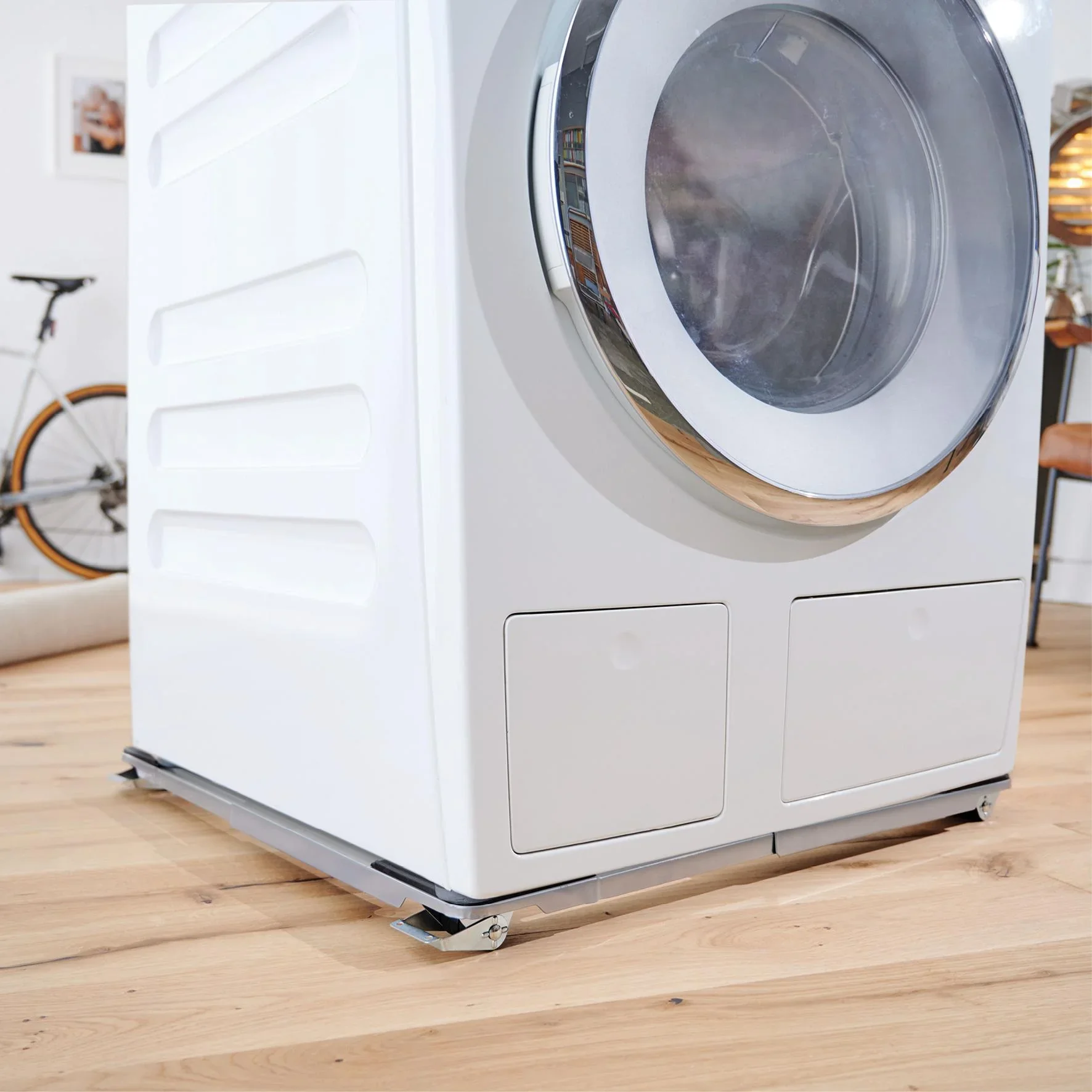 Transporthilfe MM 1195, 46-66 x 5 cm, ausziehbar, 4 Bockrollen Ø 30 mm, 2 Feststeller, Tragkraft 220 kg - 0