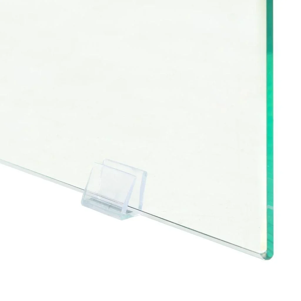 Couchtisch 110x55x40 cm MDF und Glas Farbe Eiche - 2