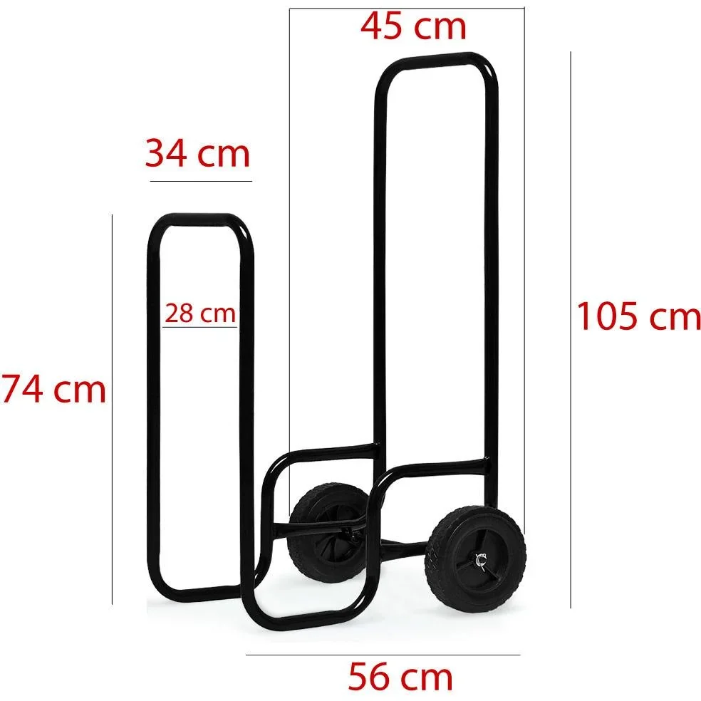 Brennholz-Wagen 56x45x105cm - 1