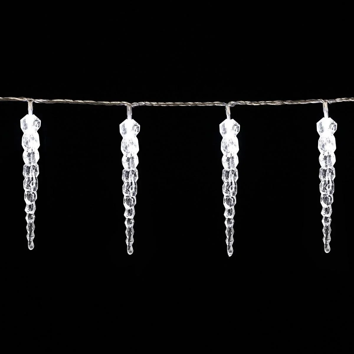 Festliche Lichter - Weihnachtsbeleuchtung - Eiszapfenbeleuchtung - innen und außen inkl. Fernbedienung - 4