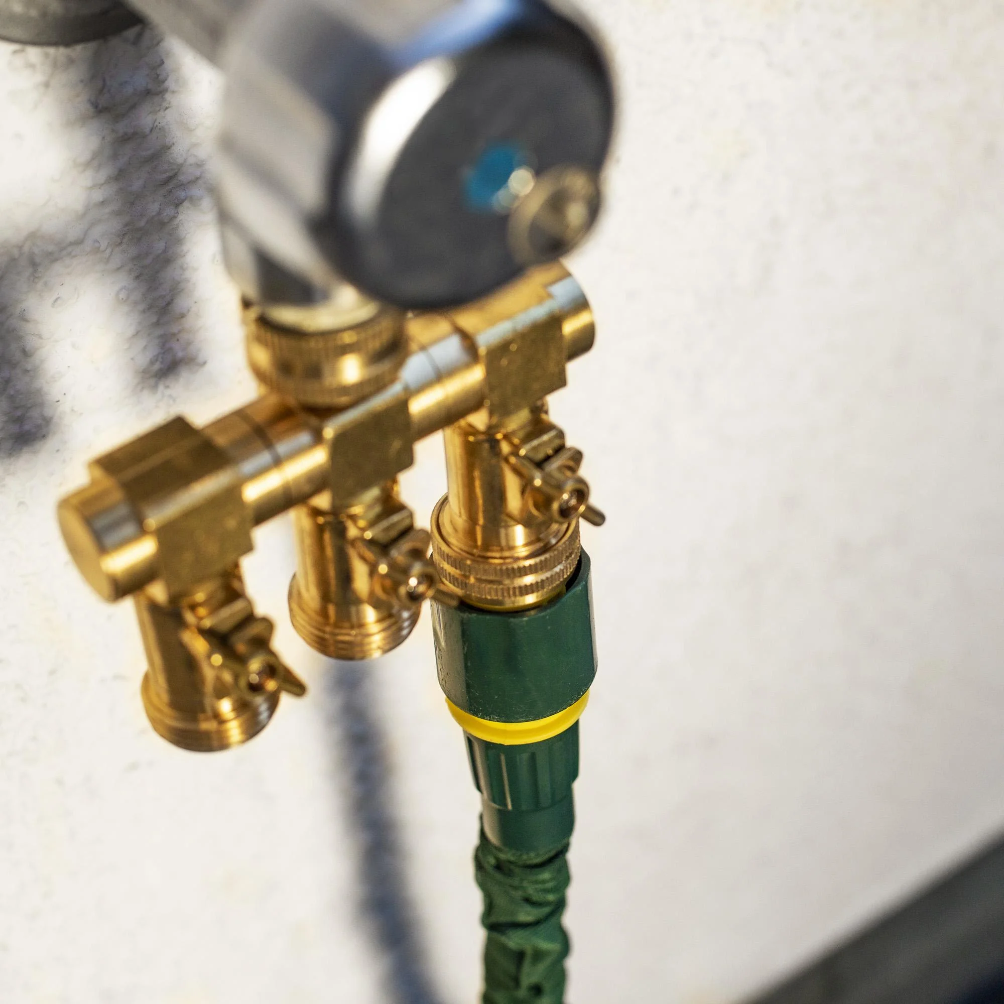 3 Wege Wasserverteiler - 3 Zapfstellen Außengewinde 3/4" - 4