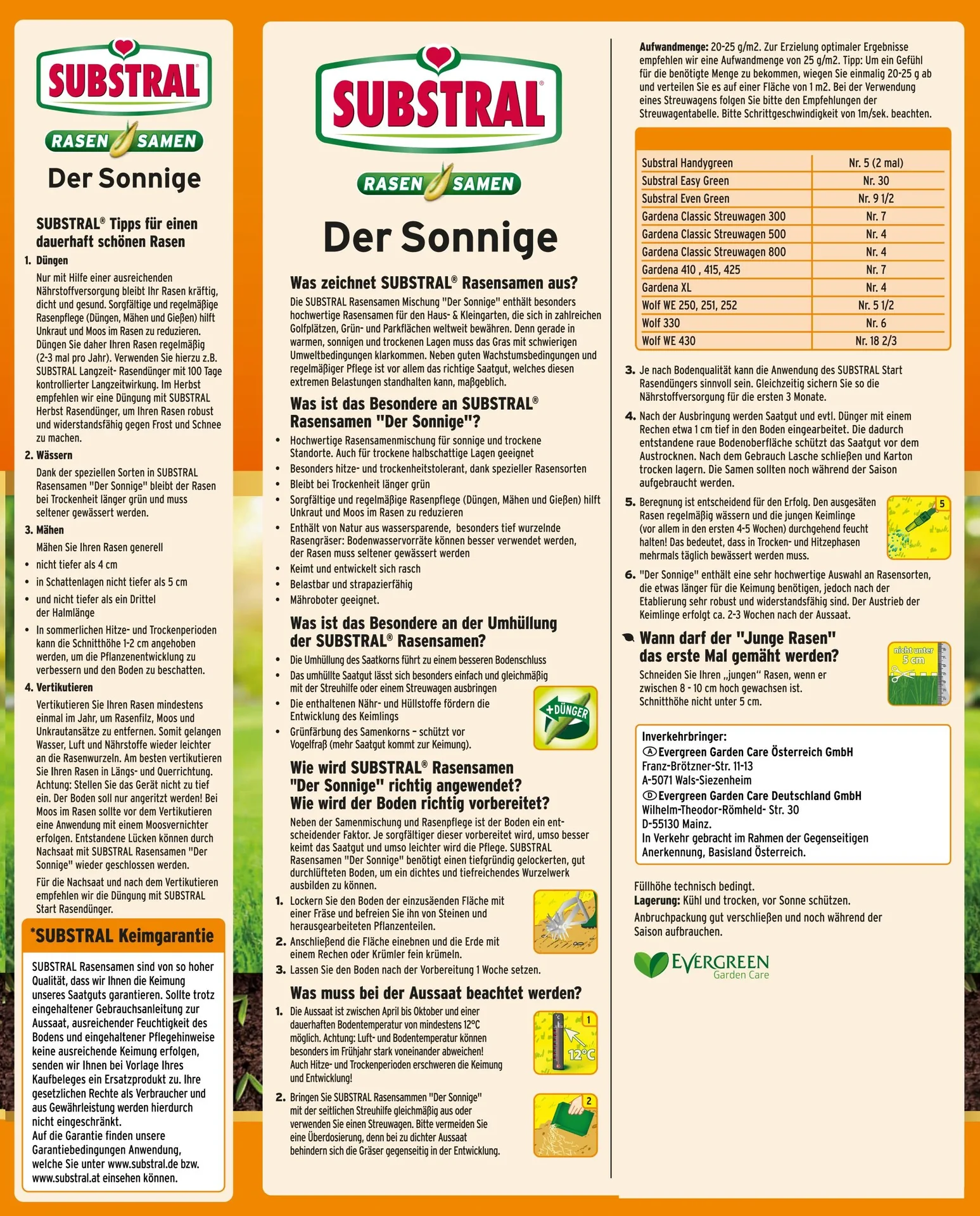 Rasensamen "Der Sonnige" - 1,125 Kg - 6