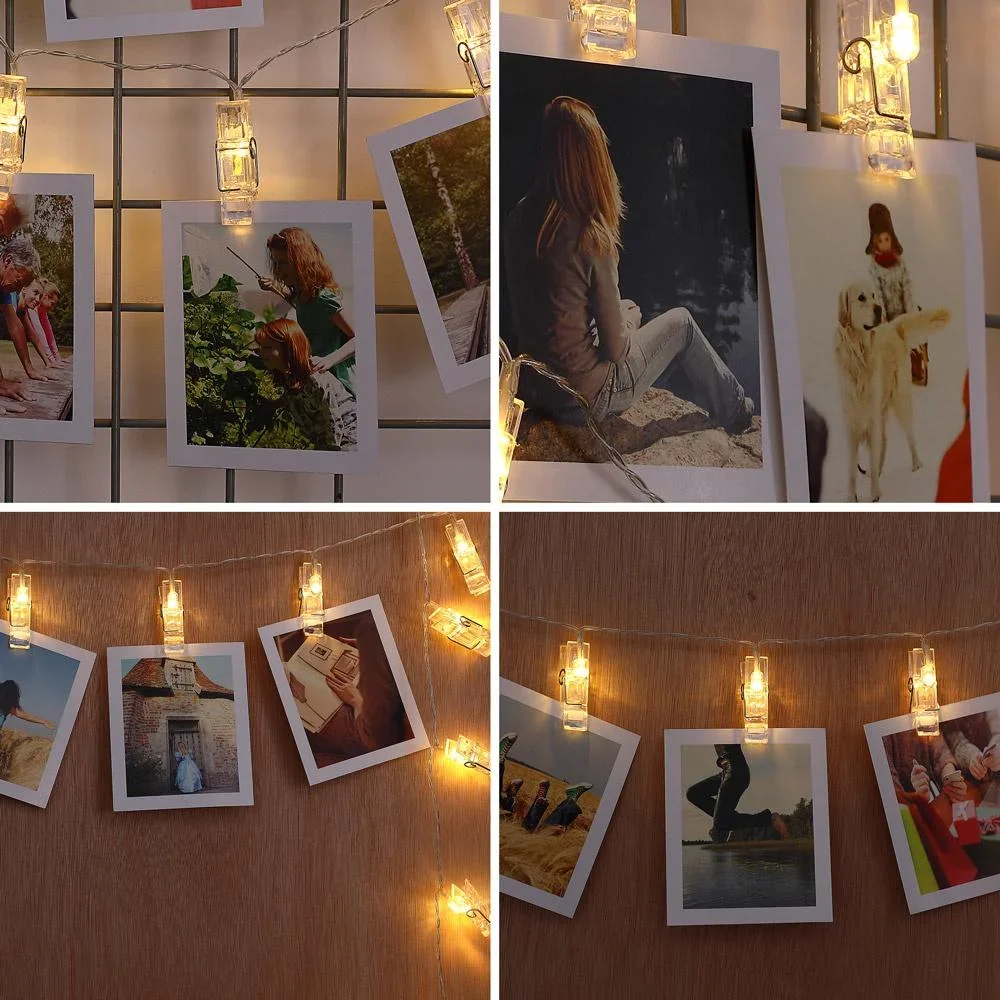 Lichterkette für Bild 5,2m mit 42 Clips und Fernbedienung - 1