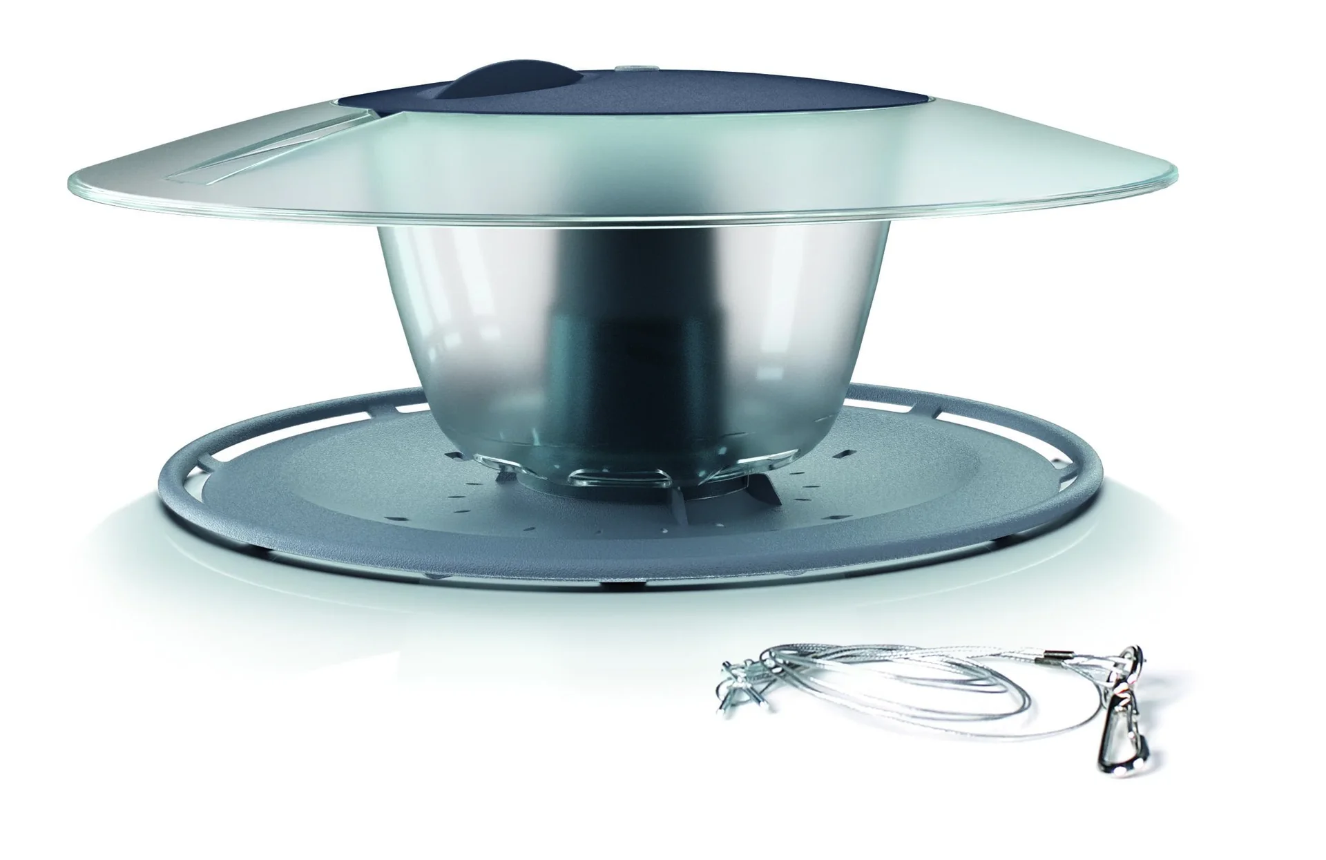 Vogelhaus RUND, steingrau - 3