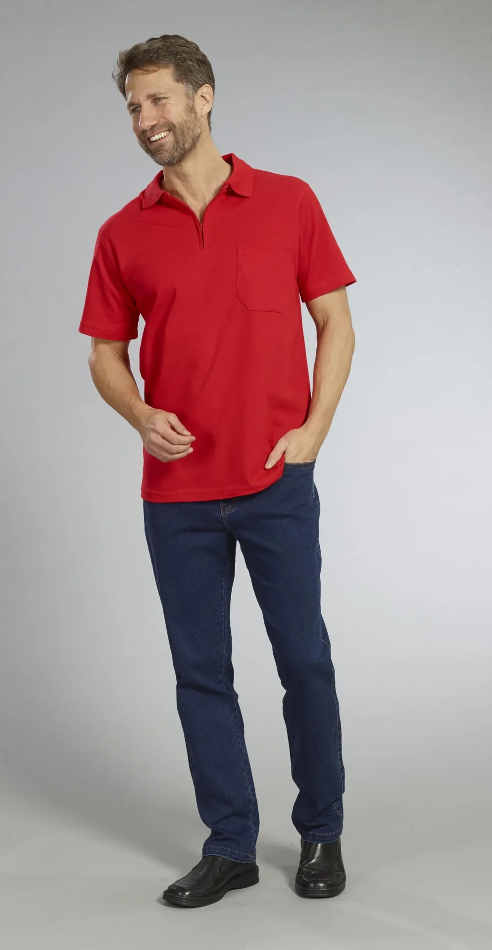 5 Pocket Jeans, Farbe Indigo , Gr.48 - 0