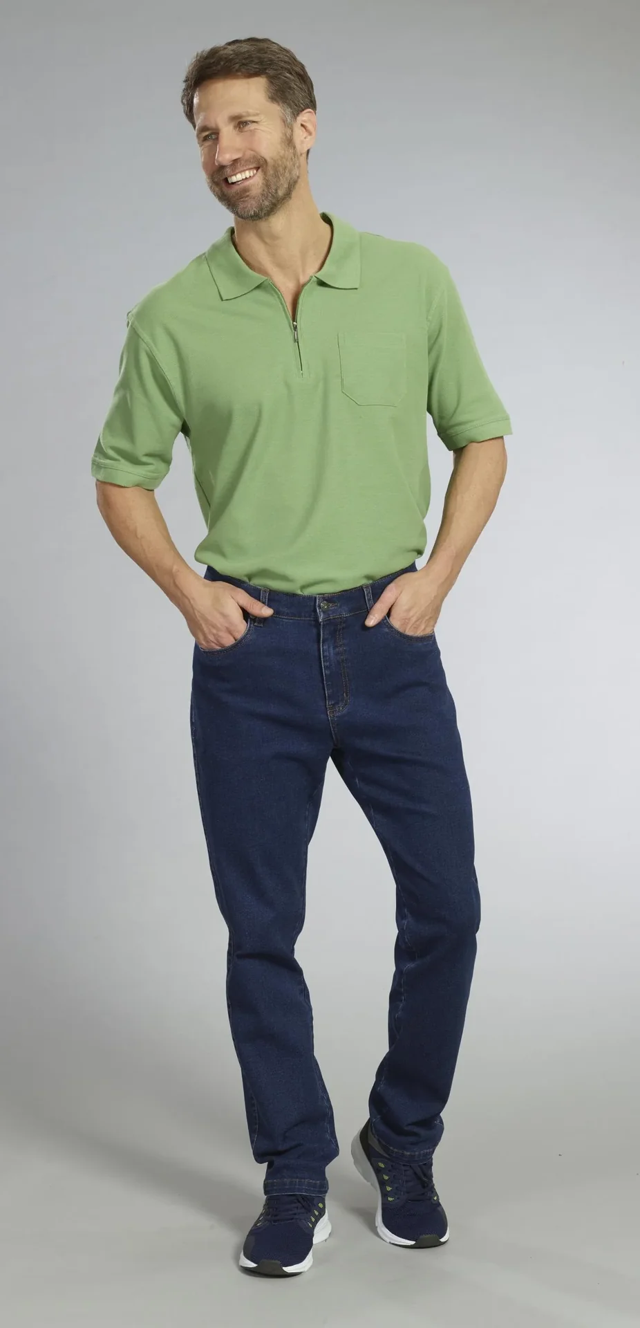 5 Pocket Jeans, Farbe Indigo , Gr.48 - 9