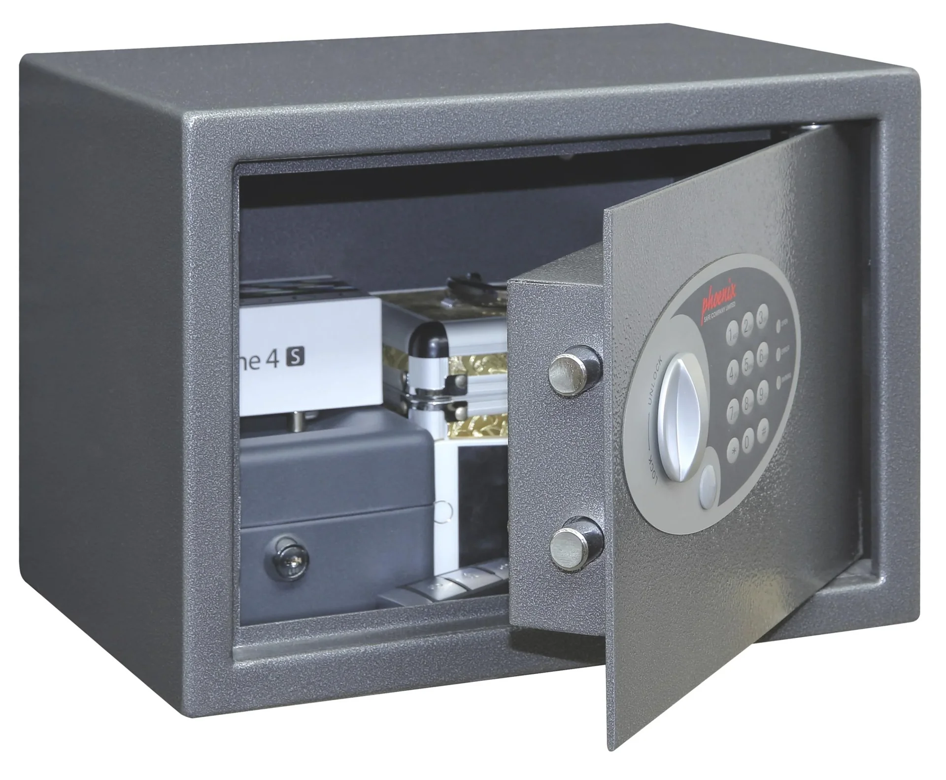 Tresor Vela Home & Office mit Elektronikschloss Außenmaße 250 x 350 x 250 mm - 4