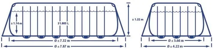 Ultra XTR Frame Pool 732 x 366 x 132 cm - 4