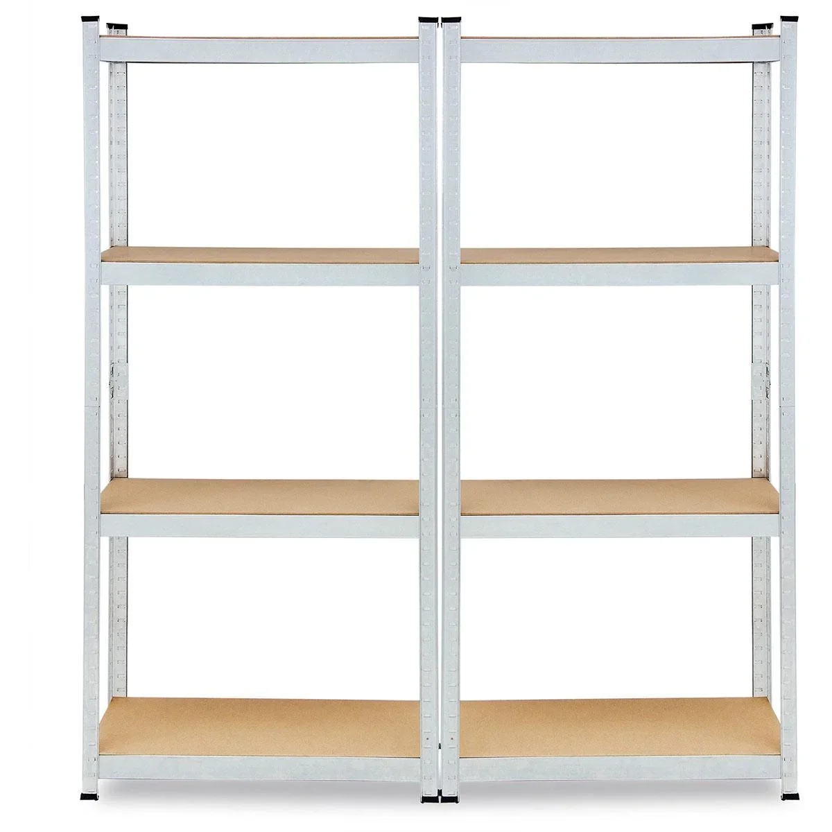 2 Stück Metallregal mit 4 Fachböden - 700kg Kapazität - (HxBxT) 160x90x40 cm - 175kg pro Fachboden - 2