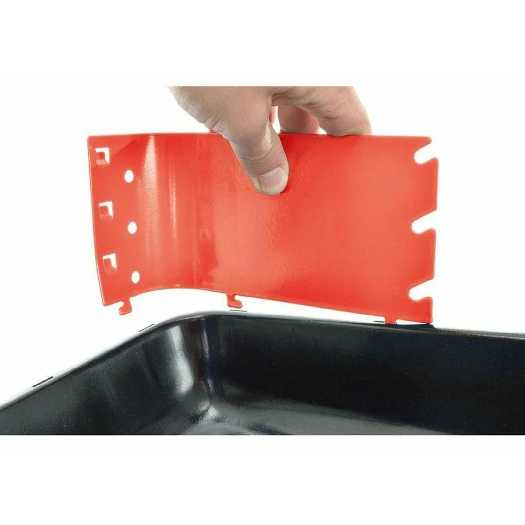 BBQ Holzkohlegrill - Grillfläche 33 x 26 cm - Rot - Kompakt - 0