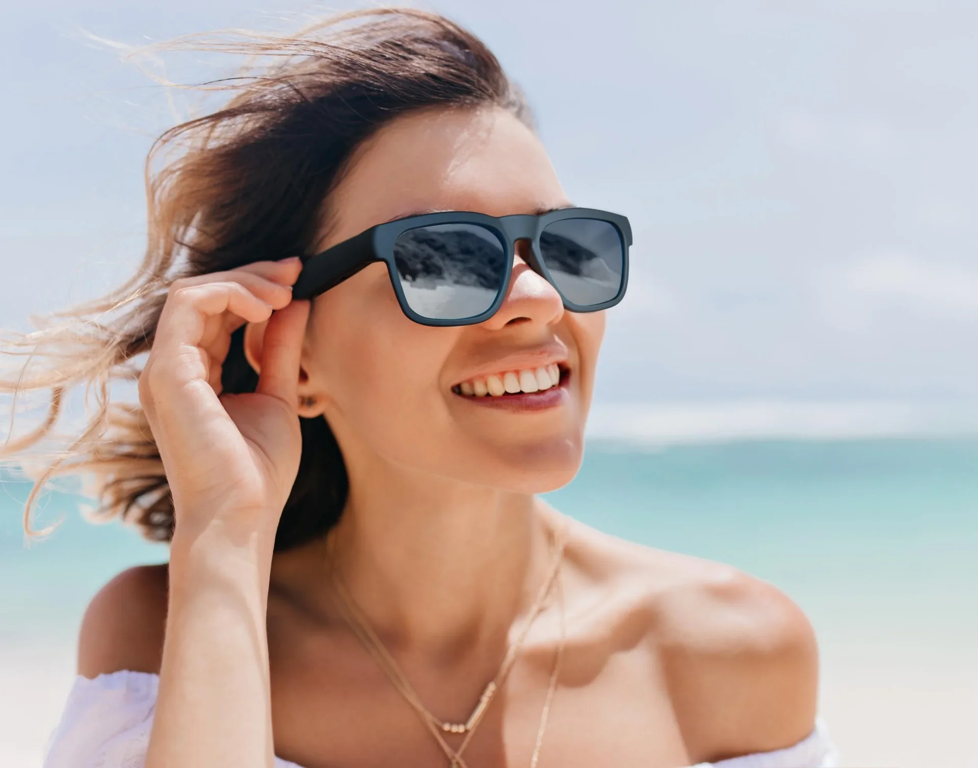 Sonnenbrille mit Bluetooth-Kopfhörer,Mikrofon und Sprachassistentenfunktion - 5