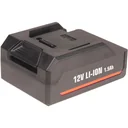 CDM1119 Li-Ion Akku-Bohrmaschine - 12V/1.5Ah - LED-Arbeitsleuchte - Inkl. Schellladegerät und 2 Batterien - Zwei doppels - 3