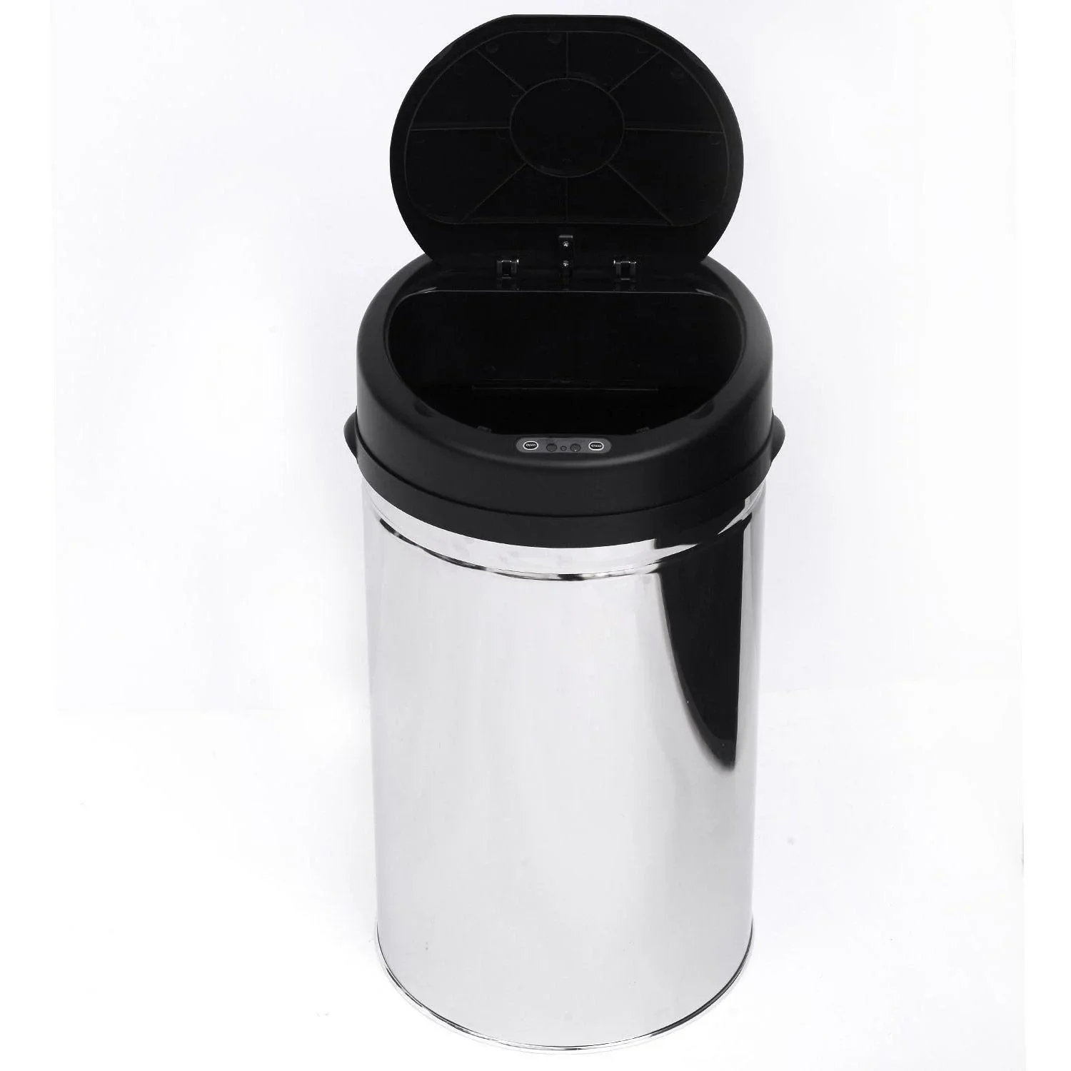 Edelstahl Mülleimer 30L Automatik Sensor mit Inneneimer (rund) - 0