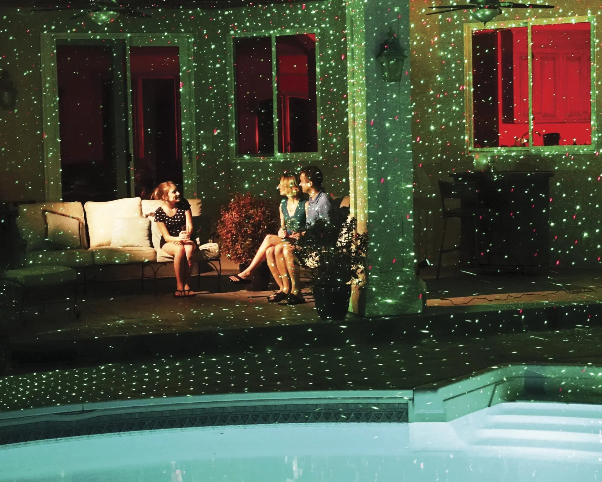 Laserlicht-System Star Shower mit Sensor - 0