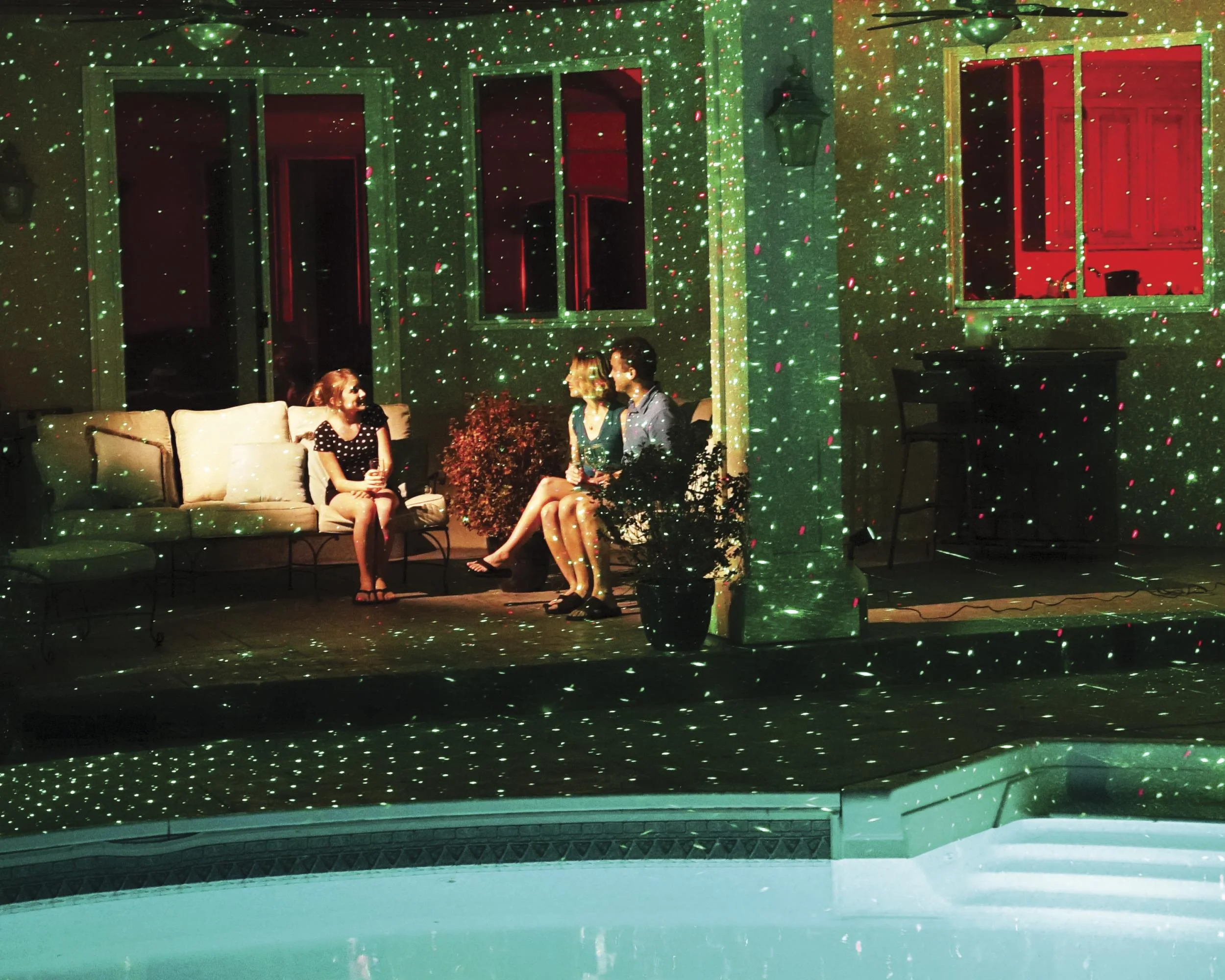 Laserlicht-System Star Shower mit Sensor - 0