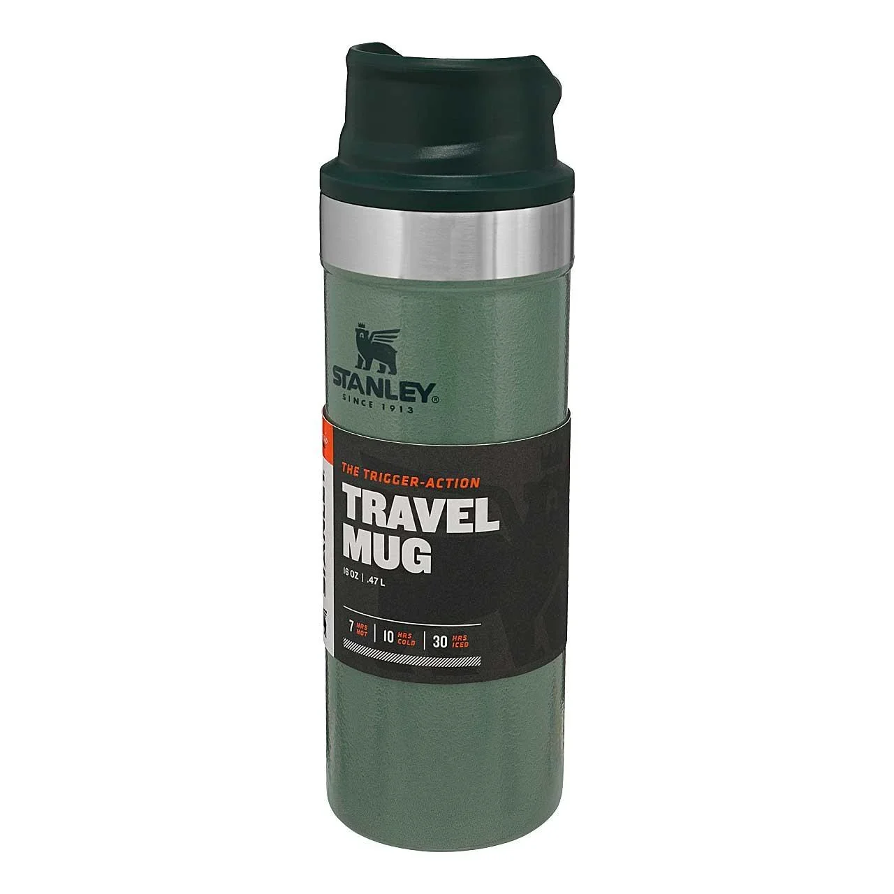 Classic Trigger-Action Travel Mug 0,473 l, Stahl 18/8, Vakuumisolierung, Hammertone Green - 5