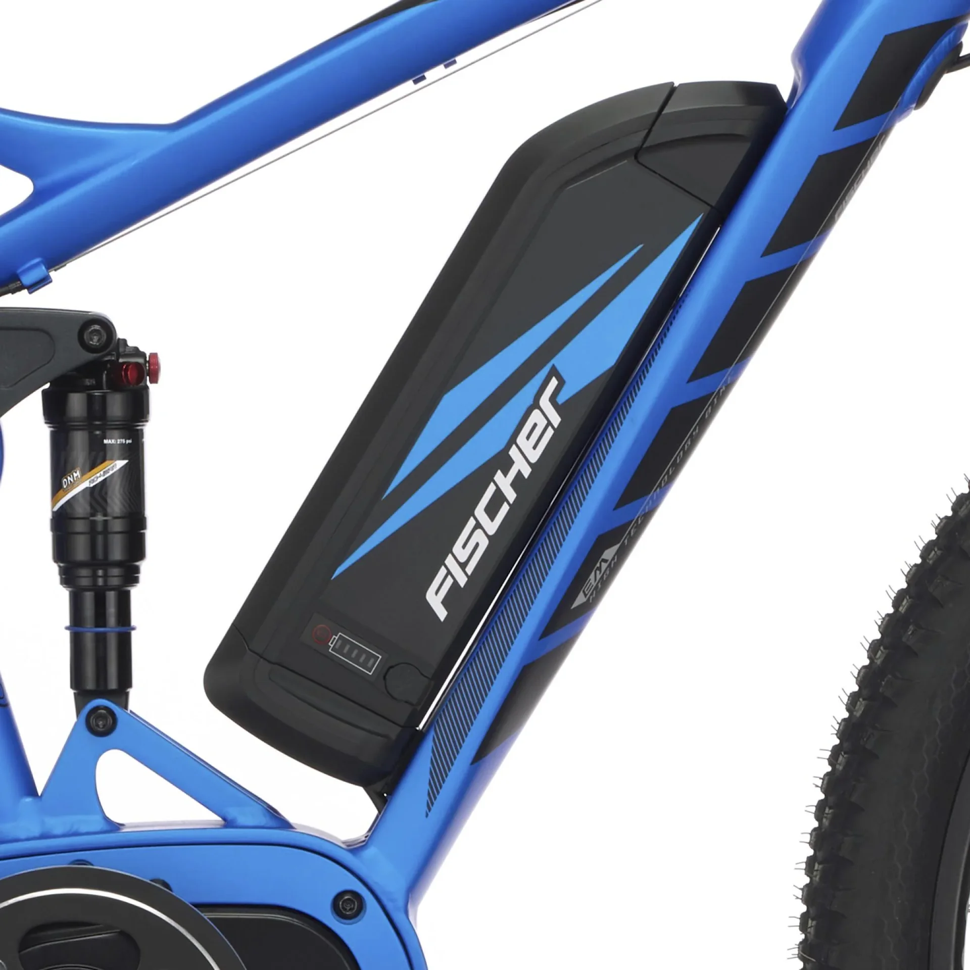 Unisex E-Bike MTB, 27,5 Zoll, Rahmengröße 48cm, 10-Gang Kettenschaltung, blau matt, MONTIS EM 1862 - 0