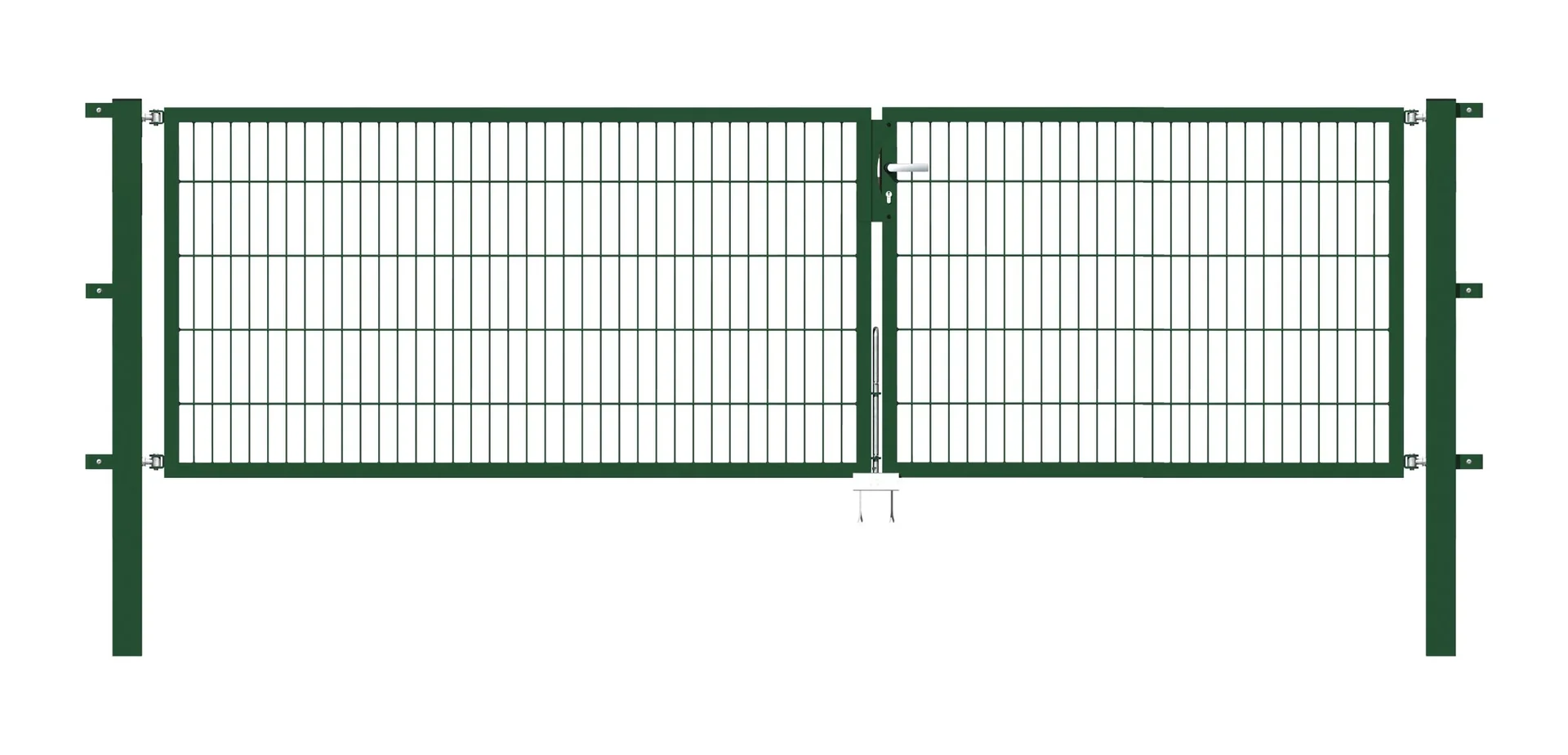 Doppeltor Flexo mit Zubehör, grün, Breite 350 cm, Höhe 100 cm, PF: 80x80 cm - 1