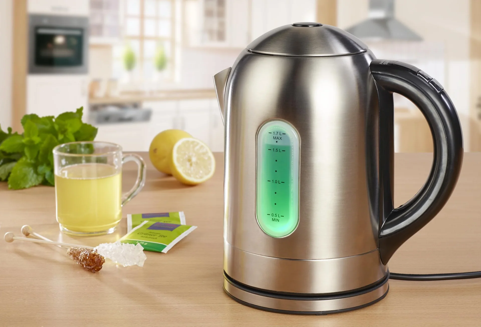 Vario-Wasserkocher, 1,7 L, Edelstahl - 2