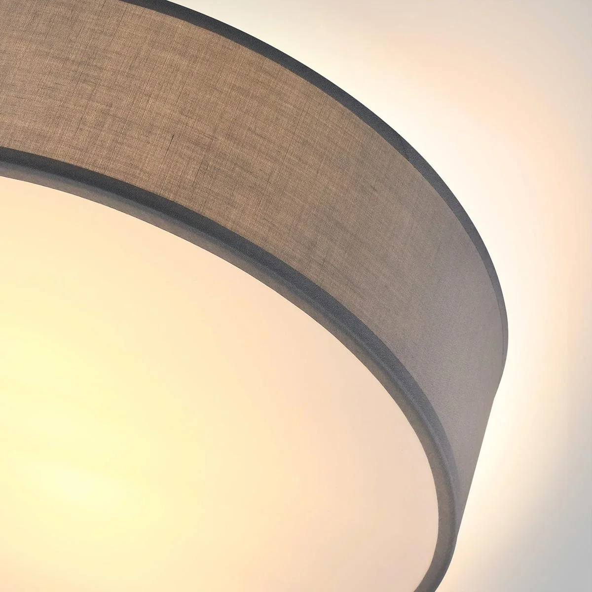 Deckenleuchte - Grau - Stoff - Ø38cm - 5