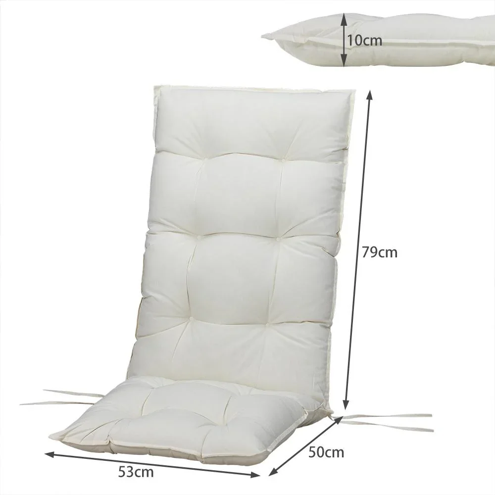 Sitzkissen 6er Set Cozy Vanamo Creme 129x53x10cm - 2