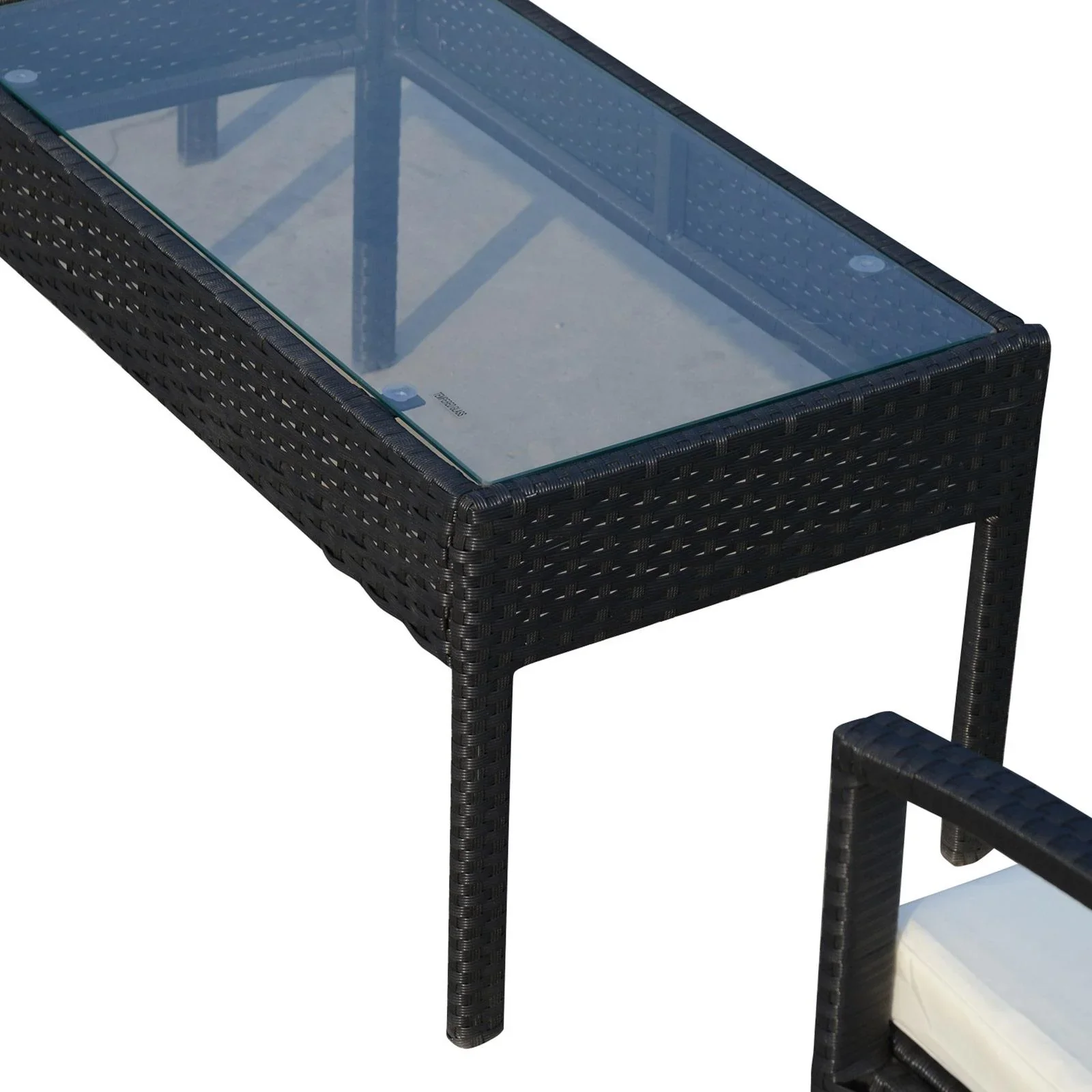 Polyrattan Sitzgruppe als 7-teiliges Set - 1