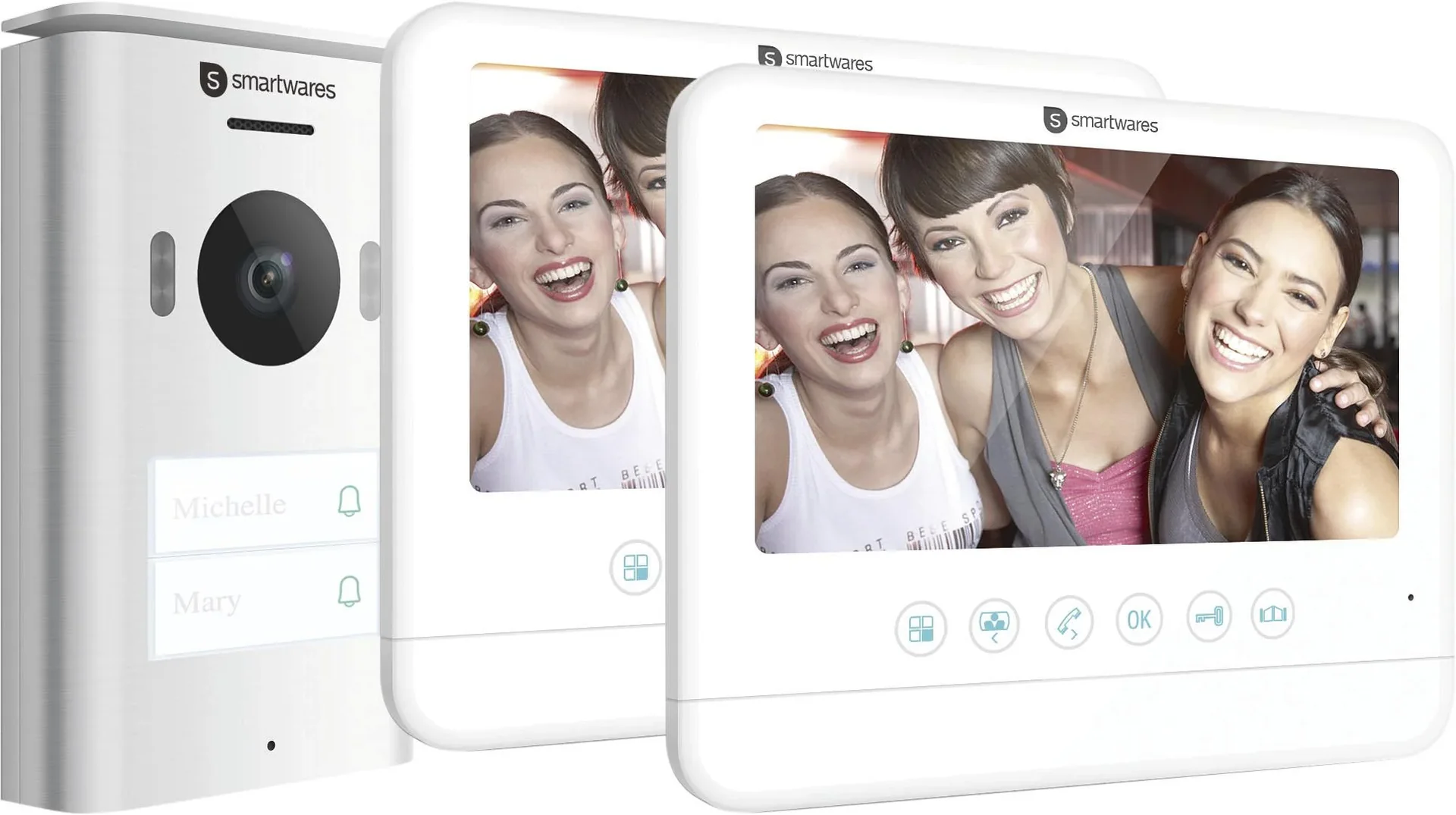 Video Türgegensprechanlage mit zwei 7" LCD Bildschirmen - 0