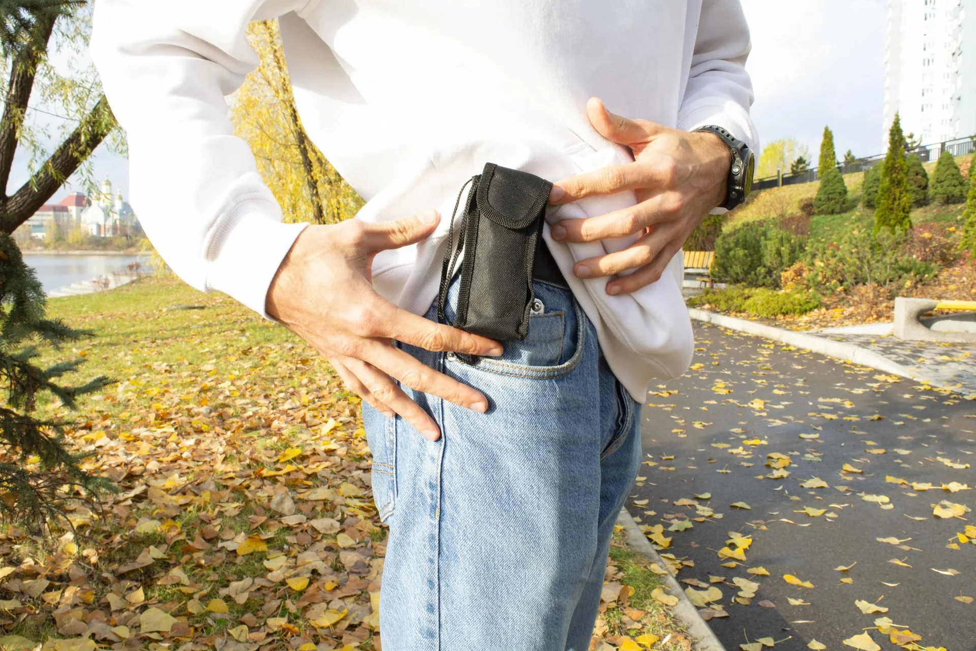 Monokular mit Okularverstellung, schwarz - 1