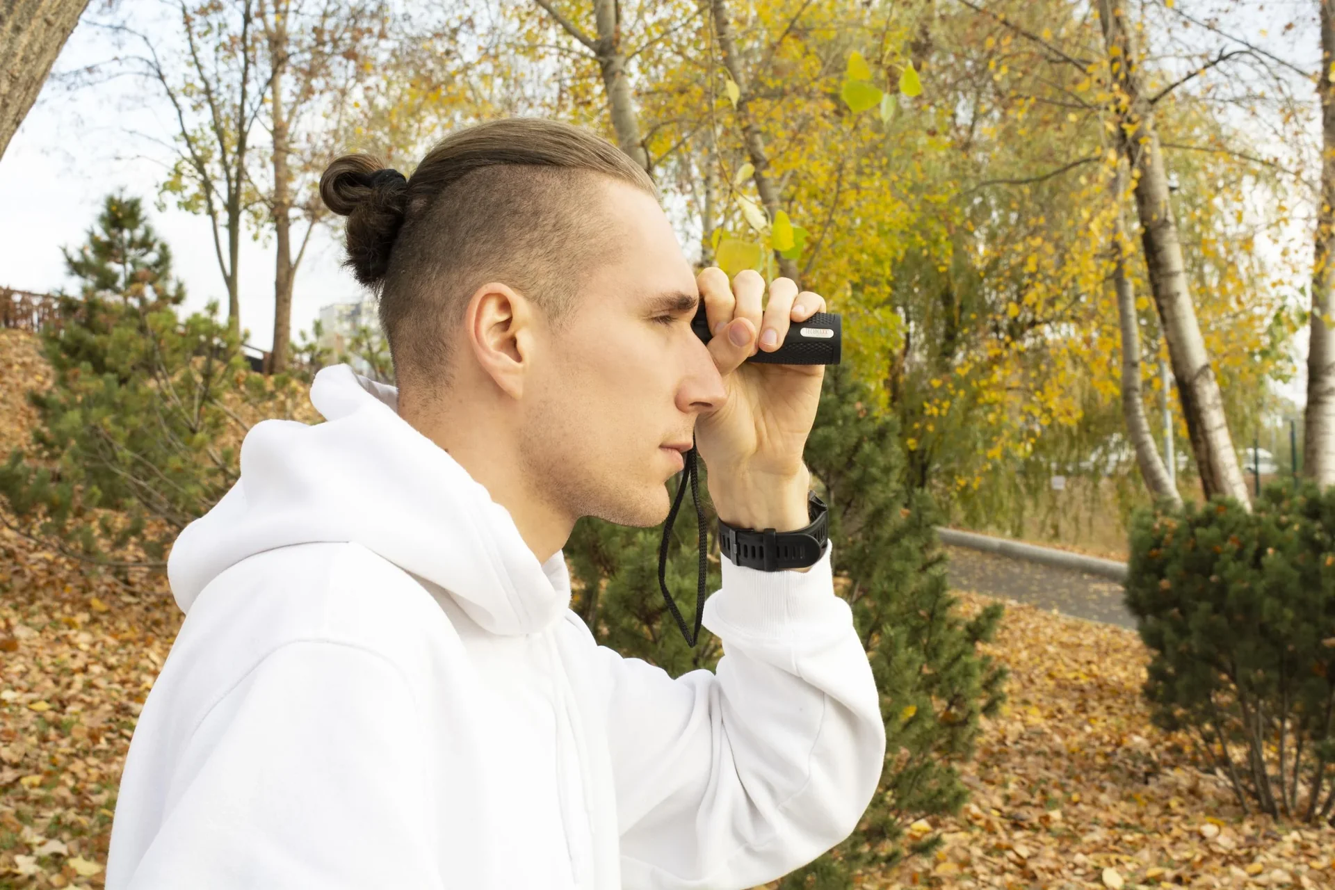 Monokular mit Okularverstellung, schwarz - 2