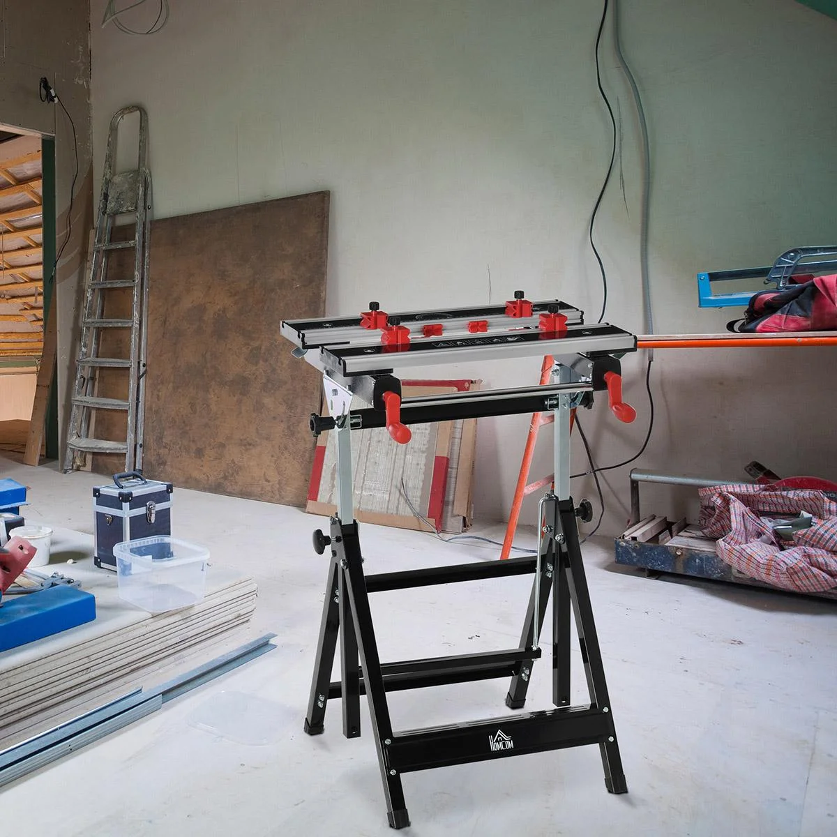 Werktisch Spanntisch Werkbank mit den Kurbelarmen 100 kg Belastbarkeit Arbeitstisch Arbeitsplatte höhenverstellbarer Ti - 1