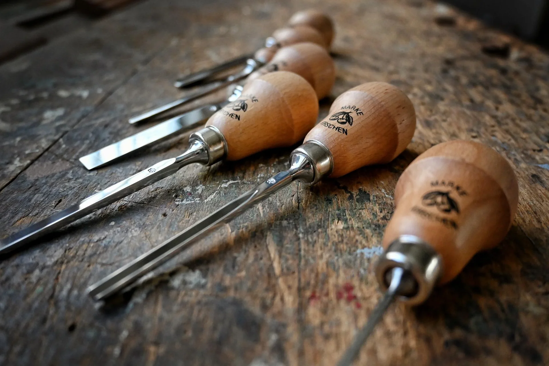 6-teiliger Kerbschnitz Beitel Satz - 1