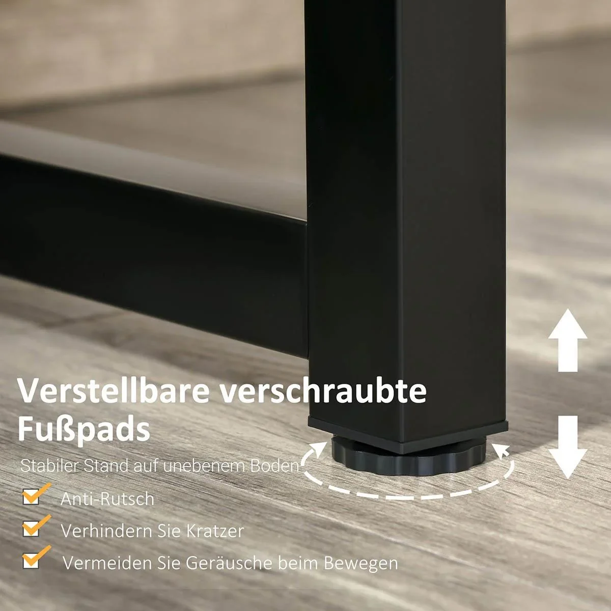 Schreibtisch Computertisch mit Ablage PC Tisch Bürotisch Industriestil Metall Rustikales Braun 120 x 60 x 85 cm - 2