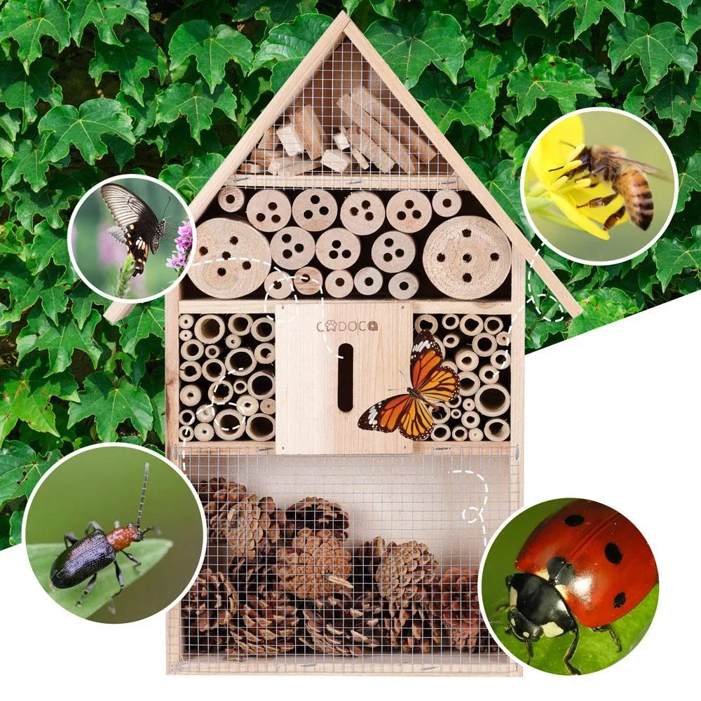Cadoca Insecthotel Nistkasten 48x31x10cm - 4