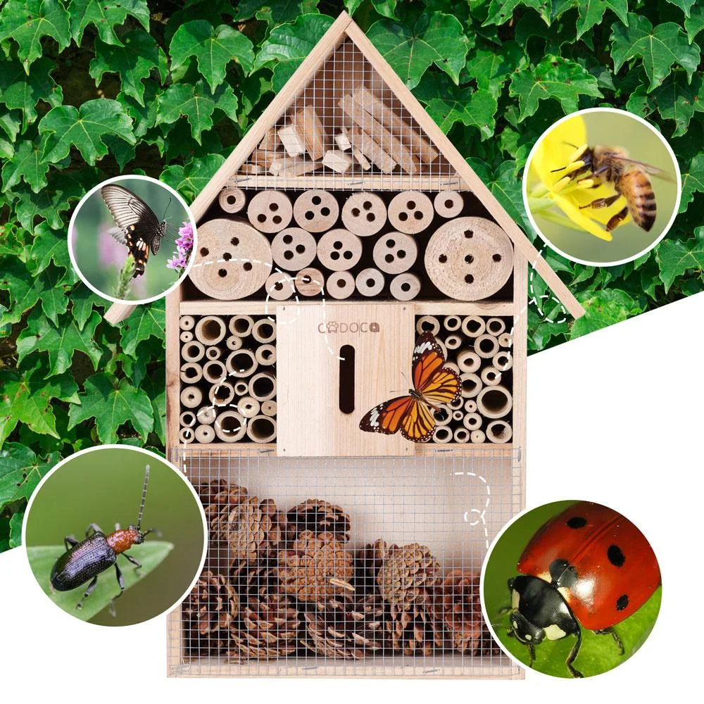 Cadoca Insecthotel Nistkasten 48x31x10cm - 4