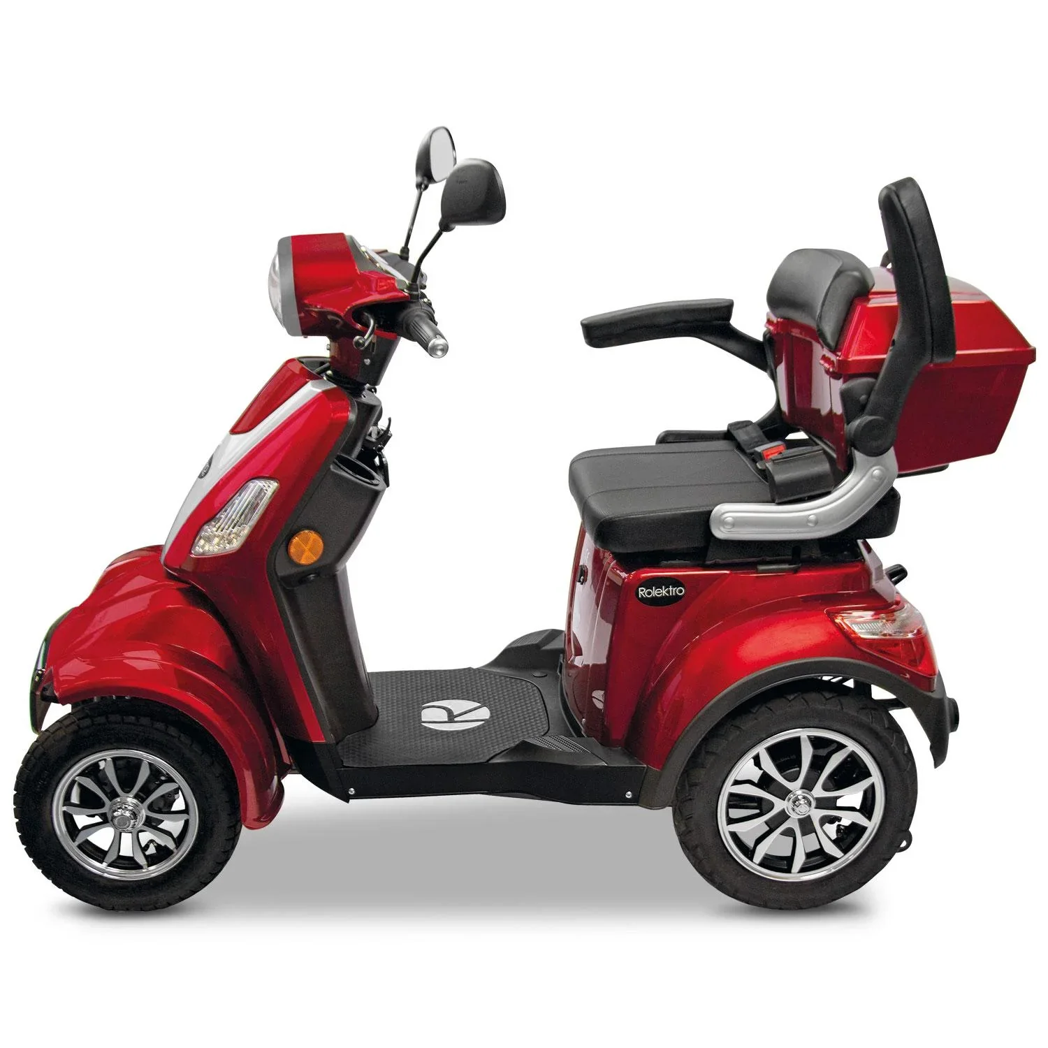 E-Quad 25 V3 Lithium Rot, 1.000 Watt + Getränkehalter - 0