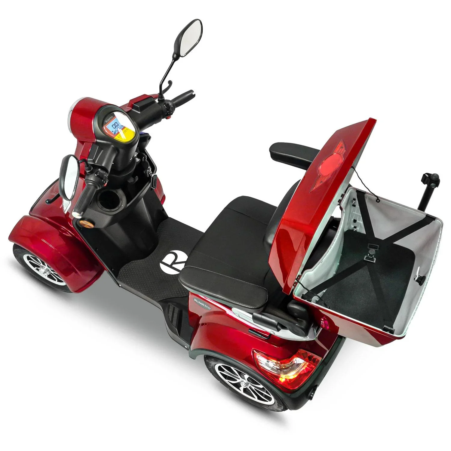 E-Quad 25 V3 Lithium Rot, 1.000 Watt + Getränkehalter - 3