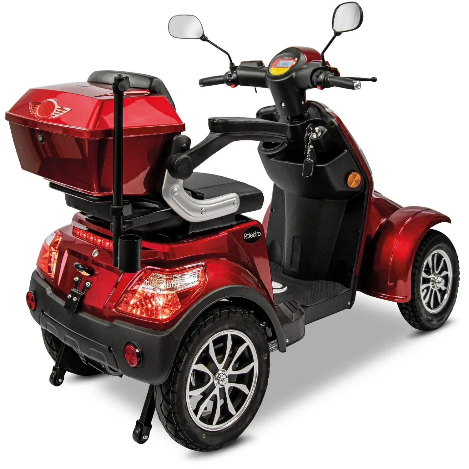 E-Quad 25 V3 Lithium Rot, 1.000 Watt + Getränkehalter - 7