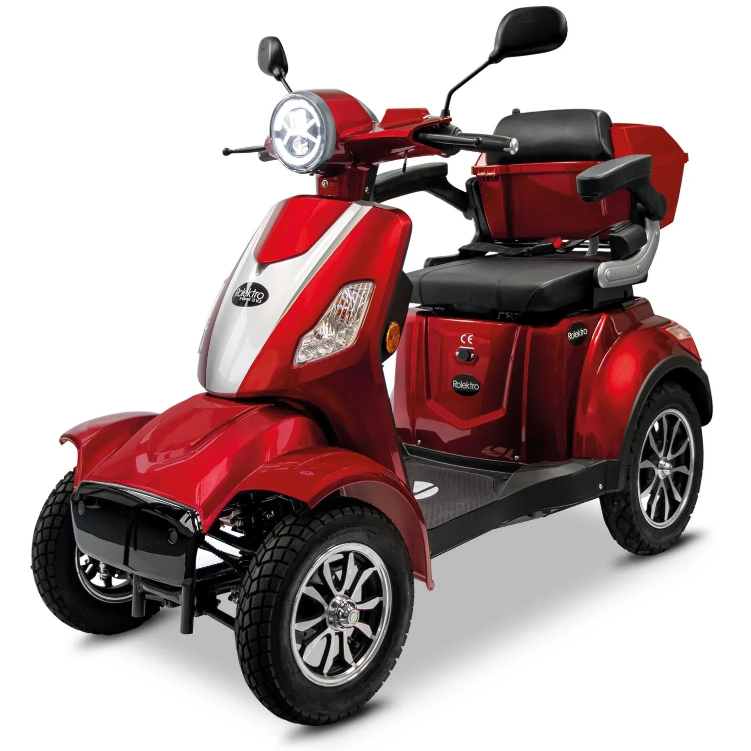 E-Quad 25 V3 Lithium Rot, 1.000 Watt + Getränkehalter - 9