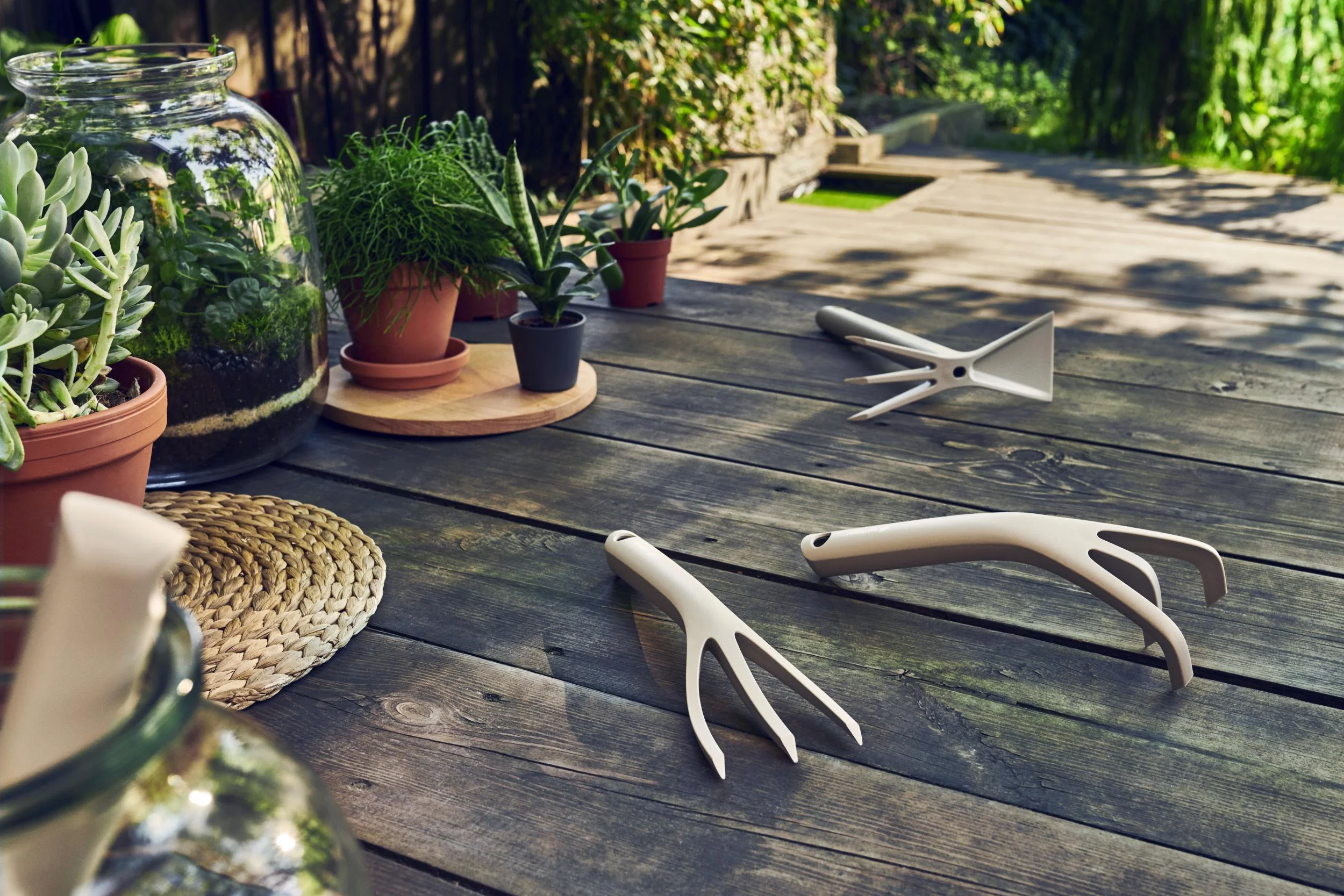 Gartenhandgeräte Satz, beige - 0