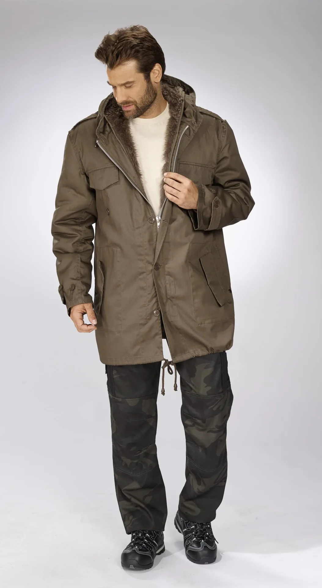Parka, Farbe steingrau, Gr.2XL - 5