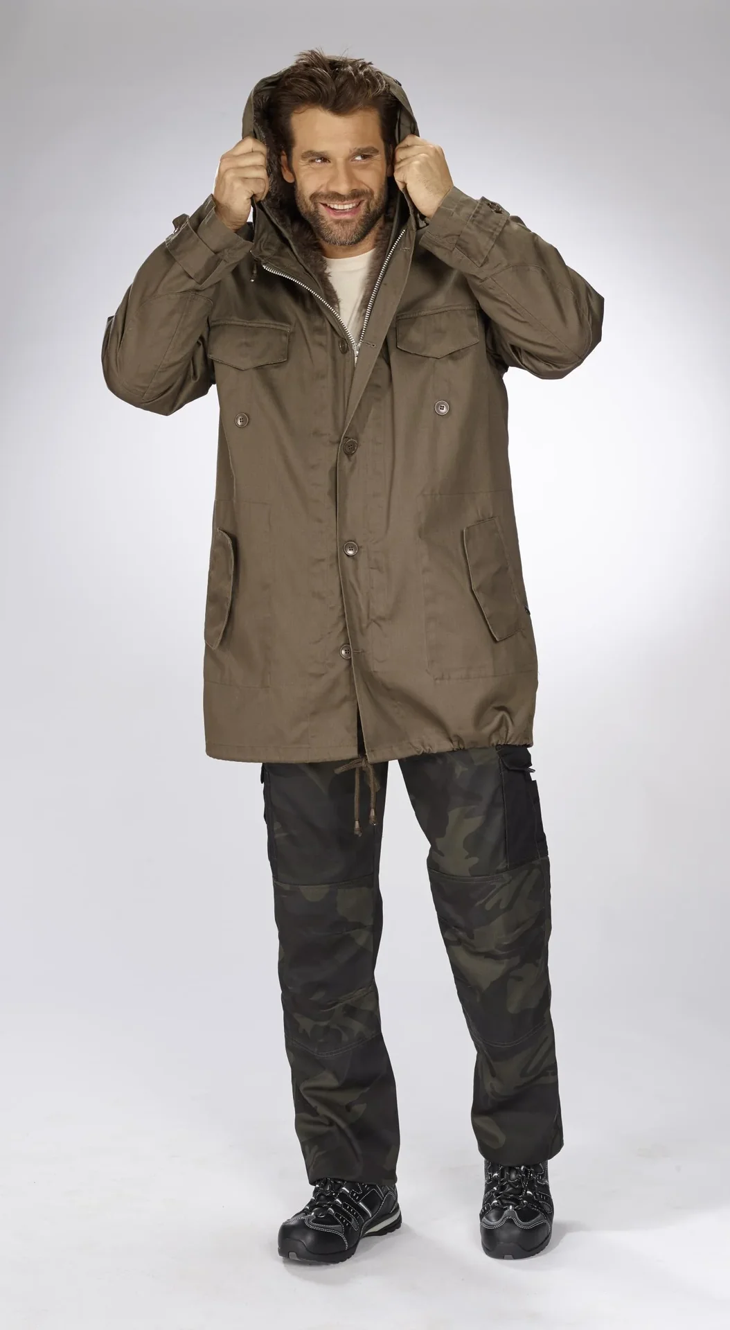 Parka, Farbe steingrau, Gr.2XL - 8