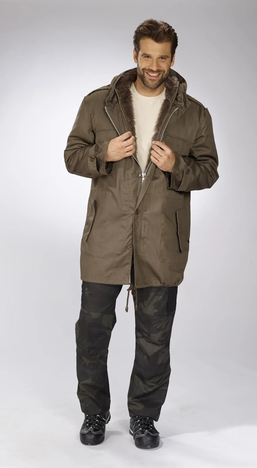 Parka, Farbe steingrau, Gr.2XL - 9