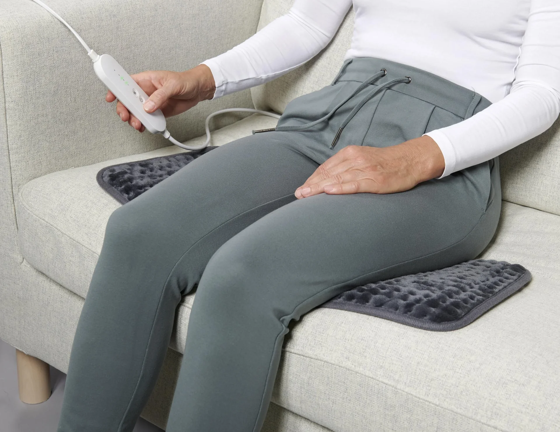 Elektrische Heizmatte / Heizdecke mit 4 Heizstufen, Flanell-Fleece, 30 x 60 cm, 110 Watt - 2