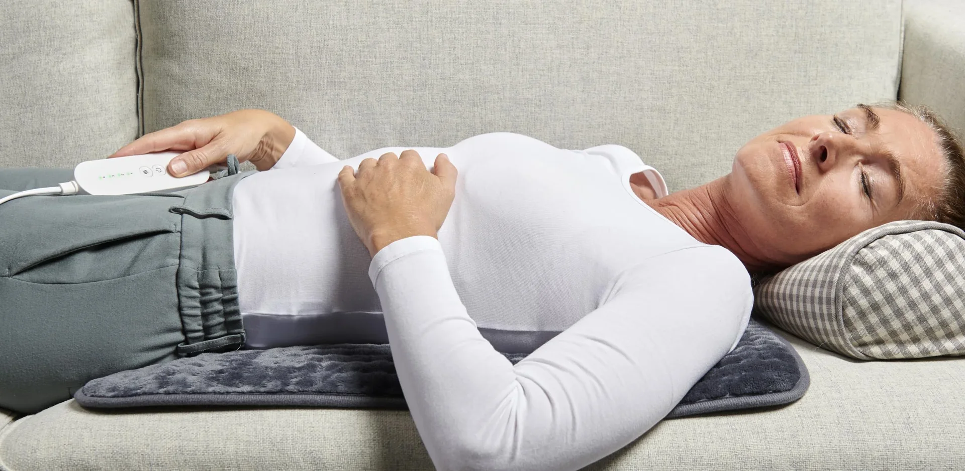 Elektrische Heizmatte / Heizdecke mit 4 Heizstufen, Flanell-Fleece, 30 x 60 cm, 110 Watt - 4