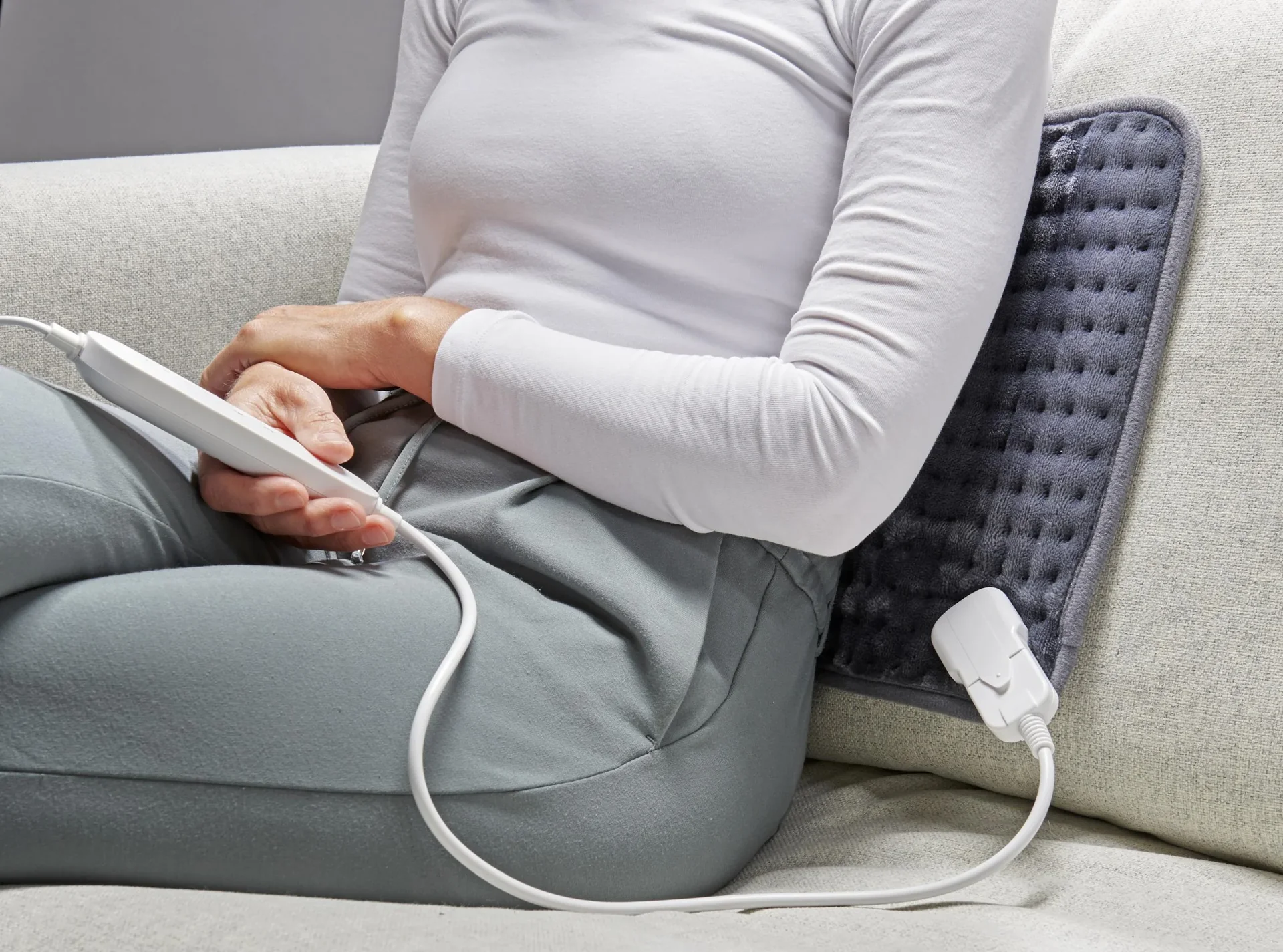 Elektrische Heizmatte / Heizdecke mit 4 Heizstufen, Flanell-Fleece, 30 x 60 cm, 110 Watt - 7